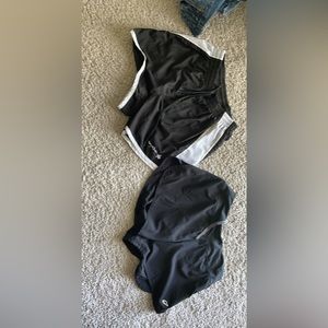 Black athletic shorts